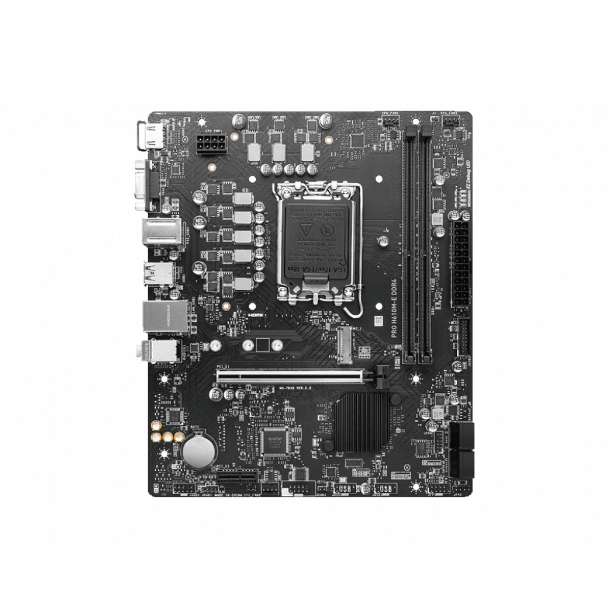 Mainboard MSI PRO H610M-E DDR4 | LGA1700 - mATX