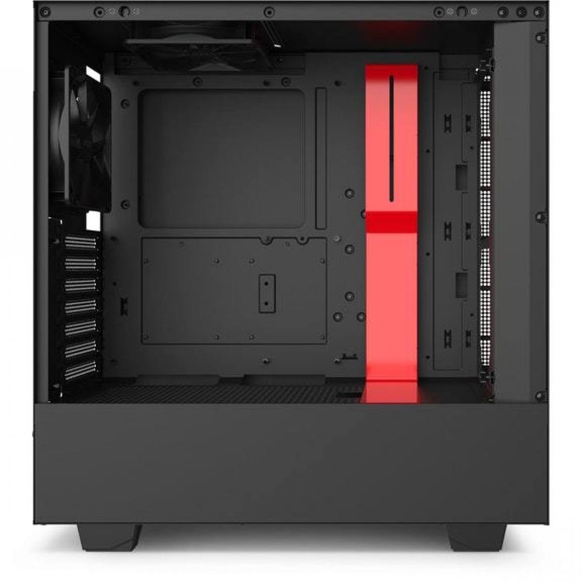 Case NZXT H510 MATTE BLACK/RED