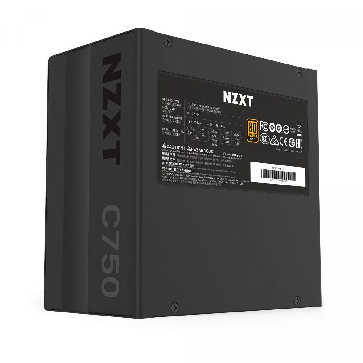 Nguồn NZXT C750W Gold Full Modular| 750W - 80 Plus Gold