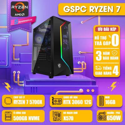 GSPC AMD Ryzen 7 | R7 5700X - X570 - RTX 3060