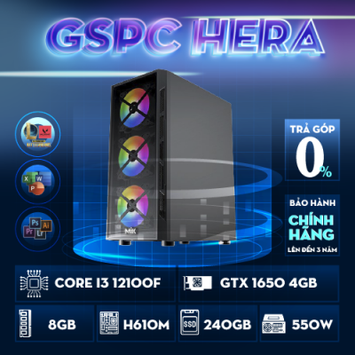 GSPC Hera (i3 12100f - H610M - 8GB - GTX 1650 4GB - 256GB)
