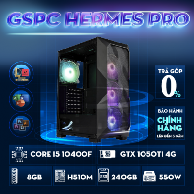GSPC Hermes Pro (i5 10th - 1050ti 4GB - 8GB)