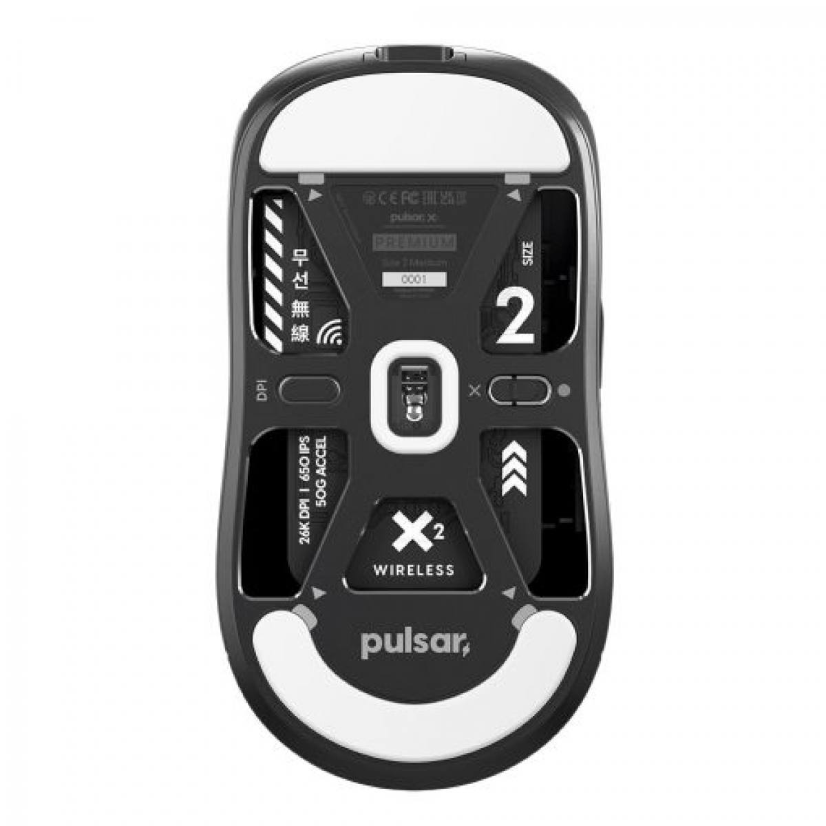Chuột Pulsar X2 Premium Black | Không dây - siêu nhẹ