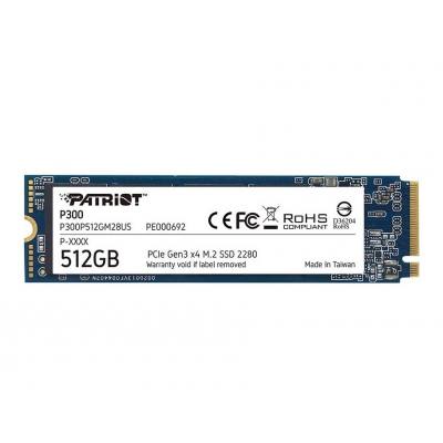 SSD Patriot P300 512GB M.2 NVMe PCIe Gen 3 x4