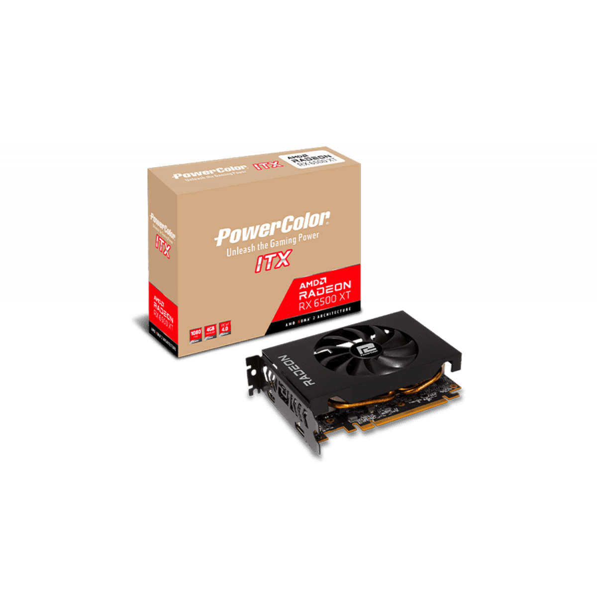 VGA PowerColor Fighter AMD Radeon™ RX 6500 XT ITX 4GB GDDR6